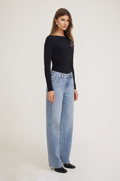Mika Mid Rise Relaxed Straight Leg Jeans