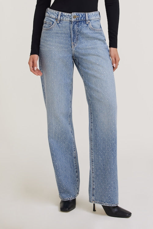 Mika Mid Rise Relaxed Straight Leg Jeans