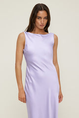 Nora Satin Maxi Slip Dress