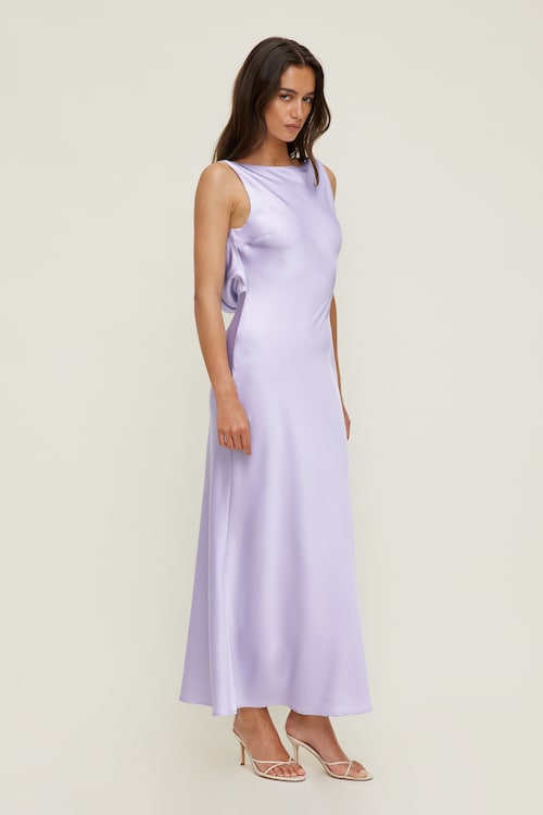 Nora Satin Maxi Slip Dress
