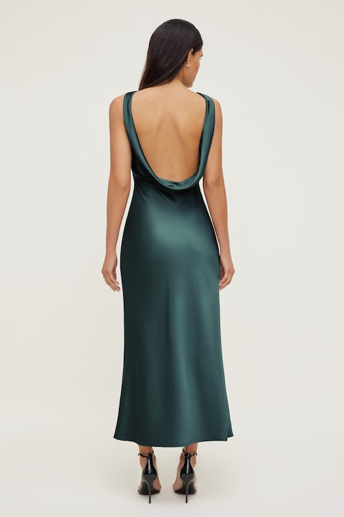 Nora Satin Maxi Slip Dress