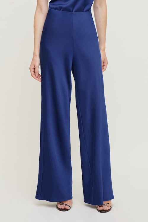 Izzy Wide Leg Satin Pants