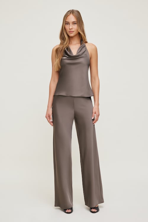 Izzy Wide Leg Satin Pants