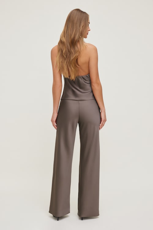 Izzy Wide Leg Satin Pants
