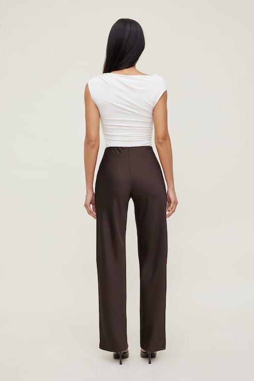 Izzy Wide Leg Satin Pants