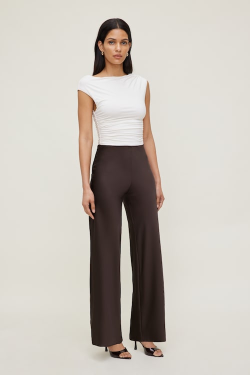 Izzy Wide Leg Satin Pants