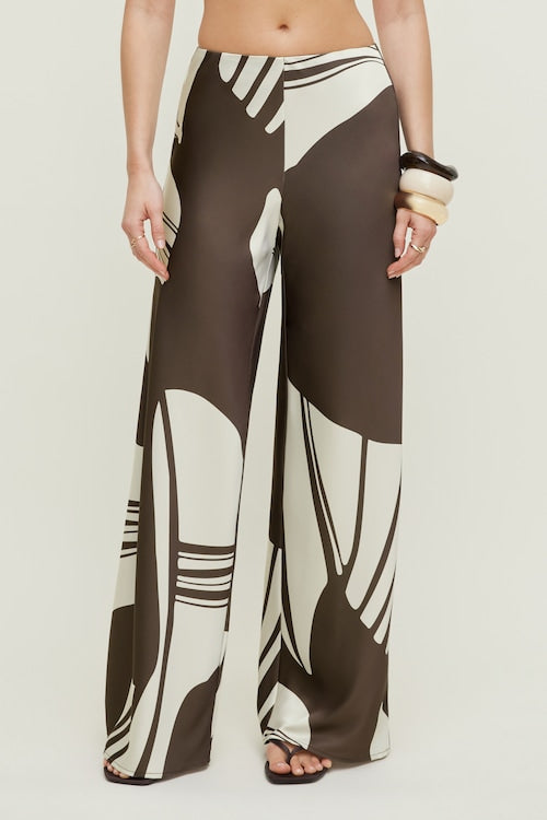 Izzy Wide Leg Satin Pants