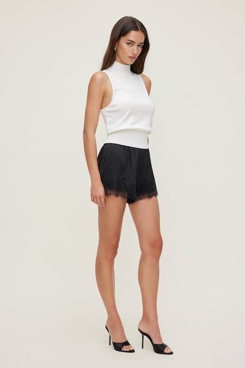 Lace Satin Shorts