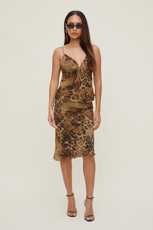 Georgette Midi Skirt