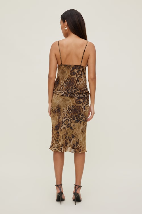 Georgette Midi Skirt