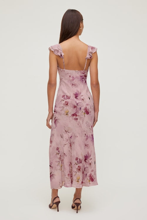 Floral Ruffle Maxi Dress