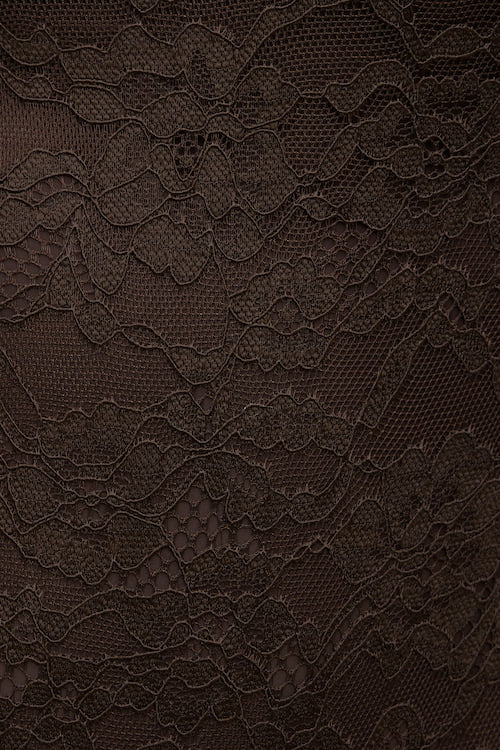 Mock Neck Lace Bodysuit