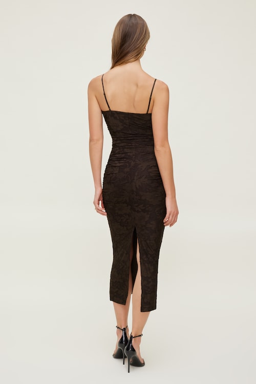 Mona Jacquard Midi Dress