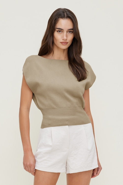 Aria Boat Neck Sweater 