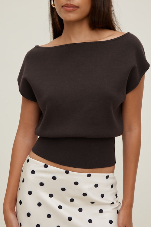 Aria Boat Neck Sweater 