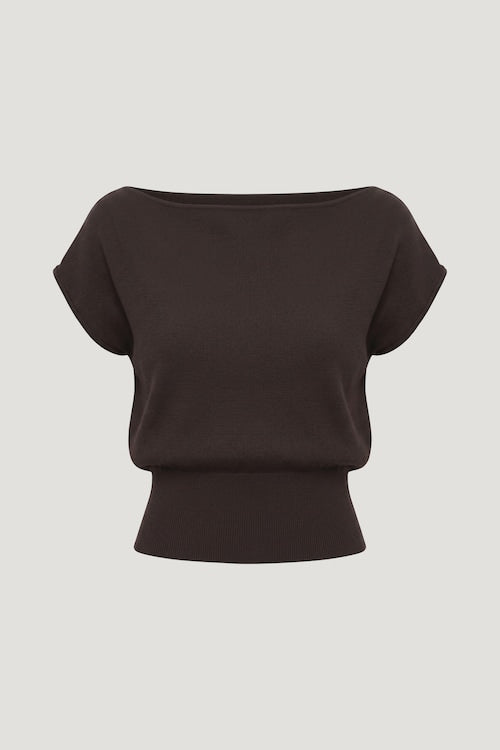 Aria Boat Neck Sweater 
