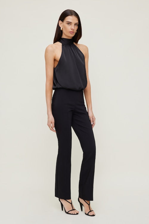 Paloma Bubble Satin Halter Blouse