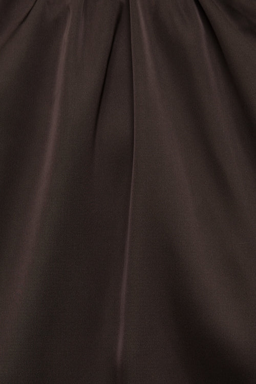 Paloma Bubble Satin Halter Blouse