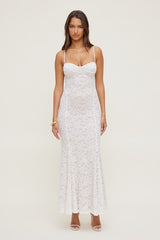 Monet Lace Overlay Maxi Dress