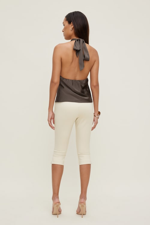 Vea Satin Halter Top