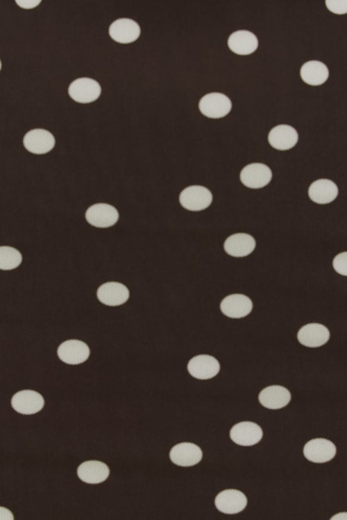 Polka Dot Mesh Maxi Dress