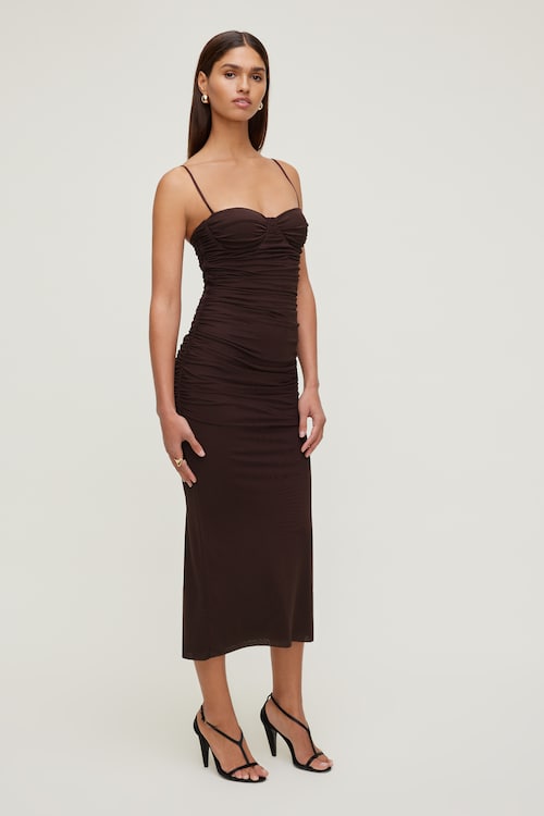 Mona Jacquard Midi Dress