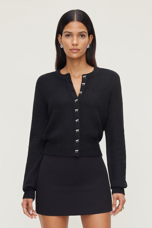 Rebecca Bow Button Cardigan