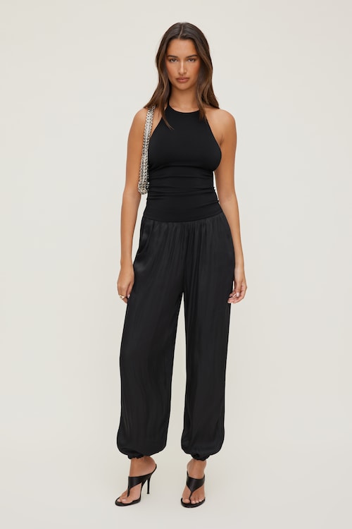 Satin Balloon Pants