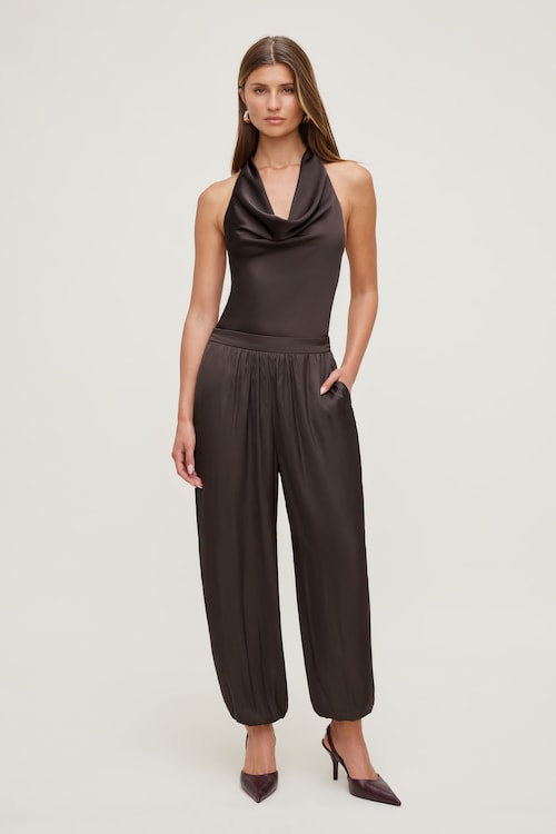 Satin Balloon Pants