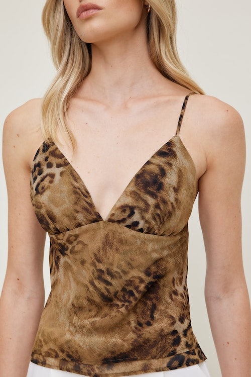 Plunge Babydoll Tank Top
