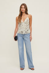 Plunge Babydoll Tank Top