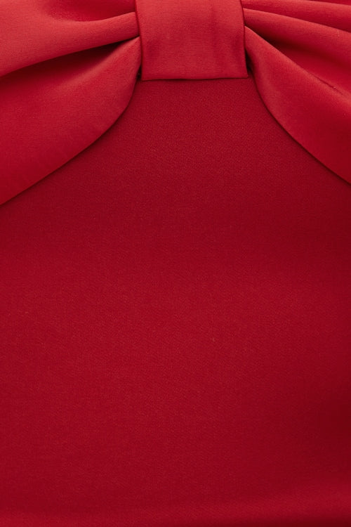 Satin Bow Tube Top