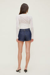 Eliana High Rise Jean Shorts