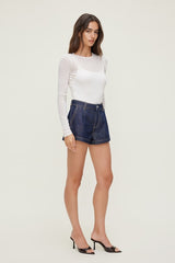 Eliana High Rise Jean Shorts