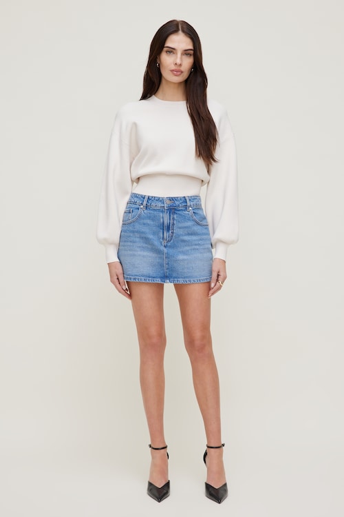Gia Denim Mini Skort