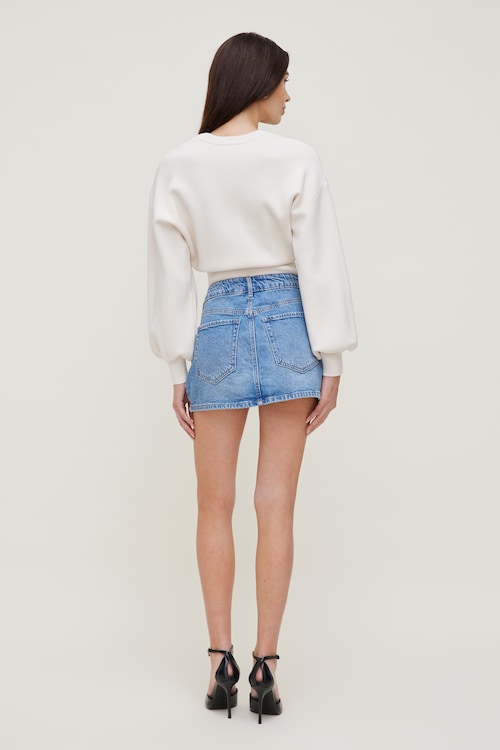 Gia Denim Mini Skort