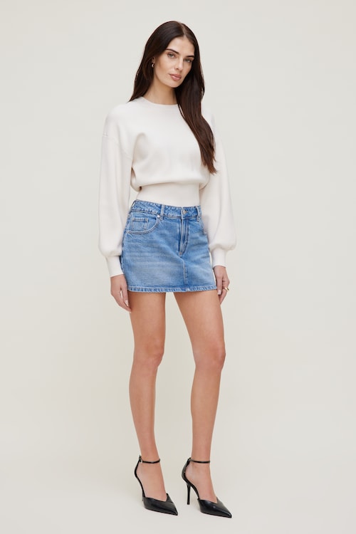 Gia Denim Mini Skort