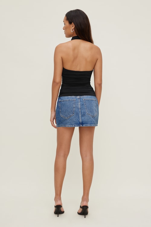 Gia Denim Mini Skort
