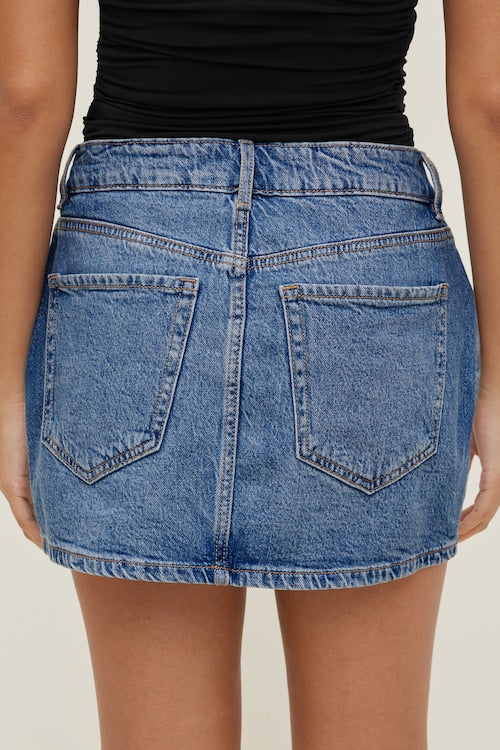 Gia Denim Mini Skort