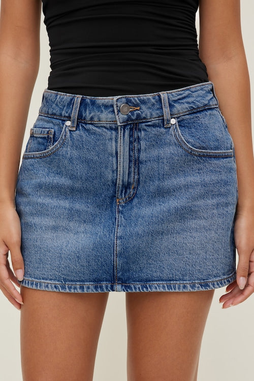 Gia Denim Mini Skort