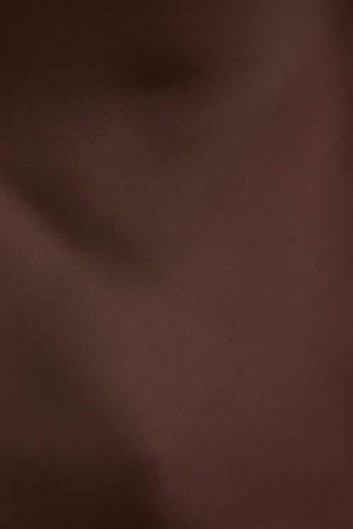 Asymmetric Satin Halter Blouse