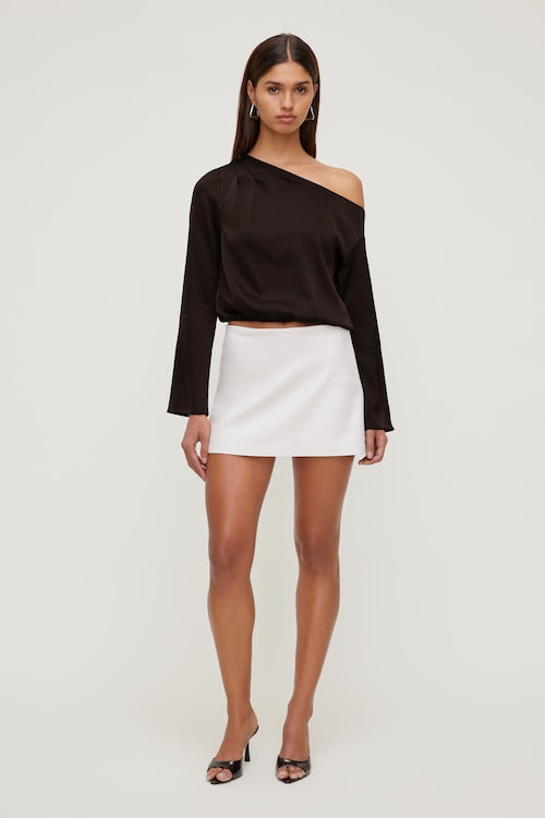 Stacie Denim Mini Skort