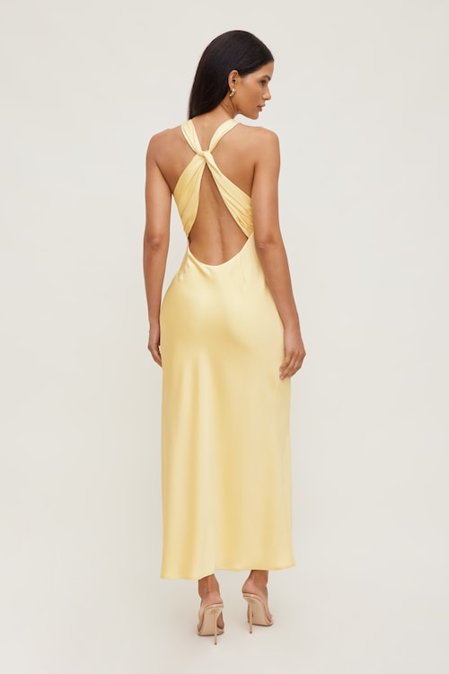 Andy Satin Maxi Dress