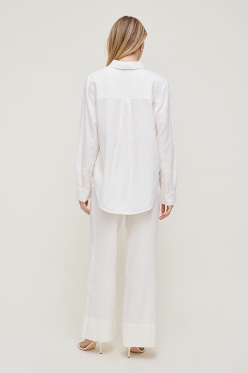 Leo Linen Wide Leg Pants