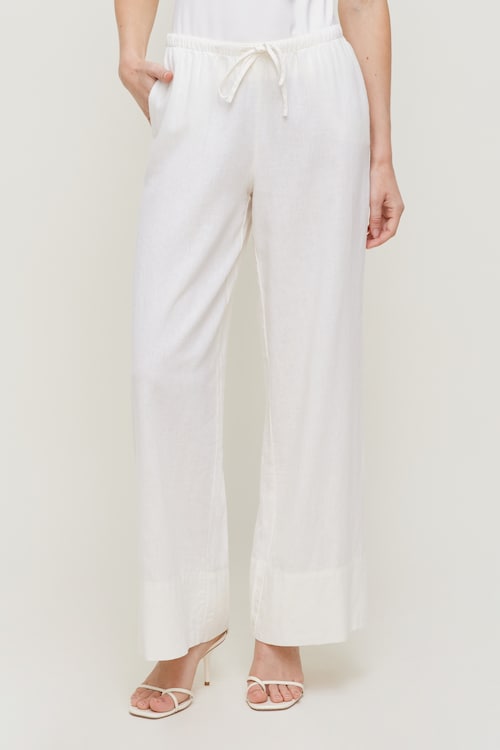 Leo Linen Wide Leg Pants