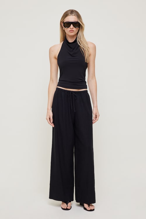 Leo Linen Wide Leg Pants