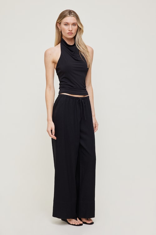 Leo Linen Wide Leg Pants