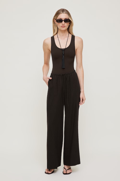 Leo Linen Wide Leg Pants