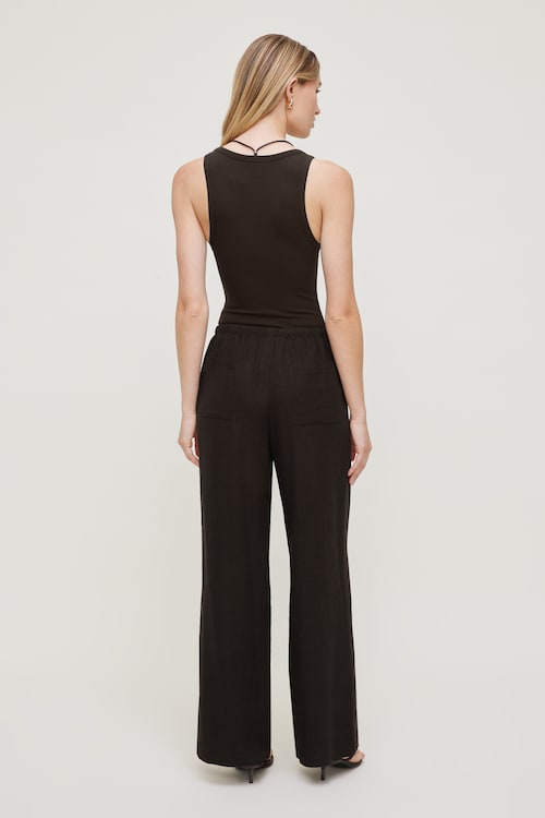 Leo Linen Wide Leg Pants