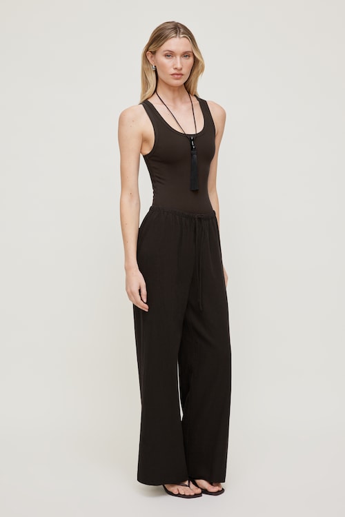 Leo Linen Wide Leg Pants